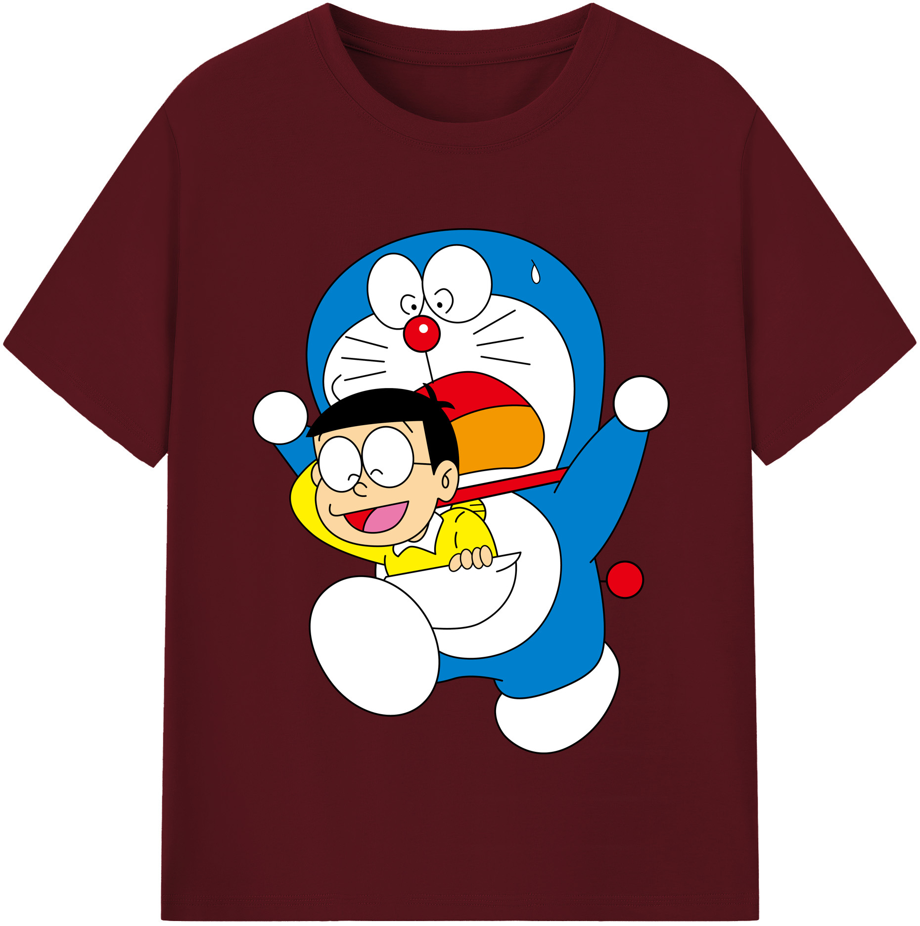 （画像用） ドラえもん Doraemon 綿100％半袖Tシャツ（フロントプリント）